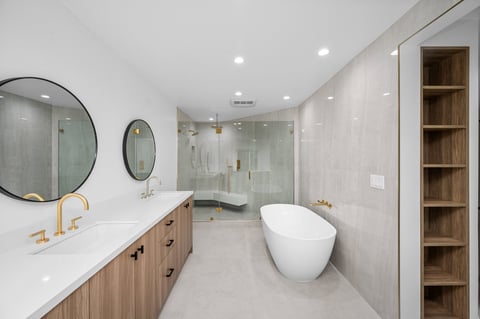 Contemporary bathroom remodel