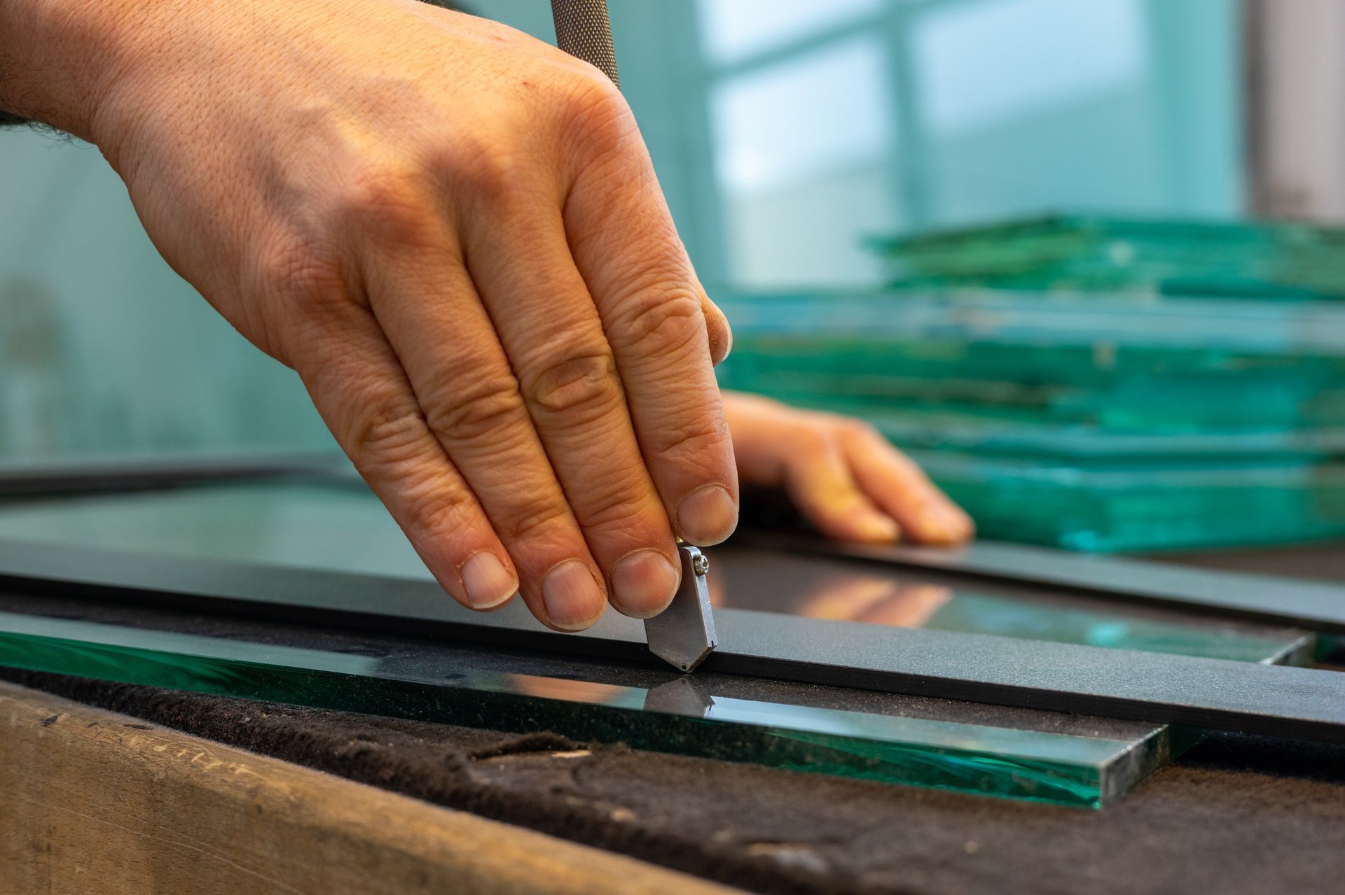 Professional glass installation
